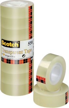 SCOTCH Klebeband 550 5501933K-8 19mmx33m transp. 8 Stück