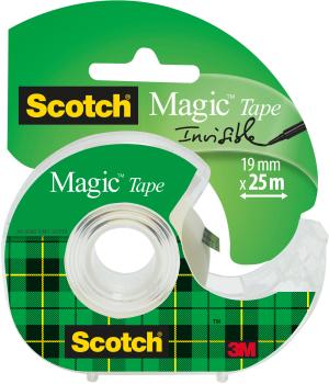 SCOTCH Magic Tape 19mmx25m 8-1925D transparent, auf Abroller