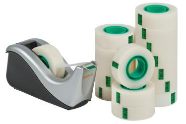 SCOTCH Magic Tape 810 19mmx33m 8R16C60 unsichtbar 16 Rollen+Dispenser