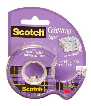 SCOTCH Gift Wrap Tape 19mmx16.5m CAT15-C Dispenser