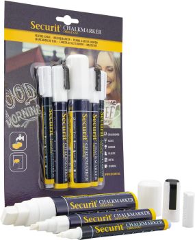 SECURIT Kreidestift 1-15mm BLSMAMIXV5WT weiss, assortiert 5 Stück