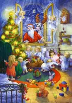 SELLMER Adventskalender RS92 Nikolaus Fenster 21x29,7cm