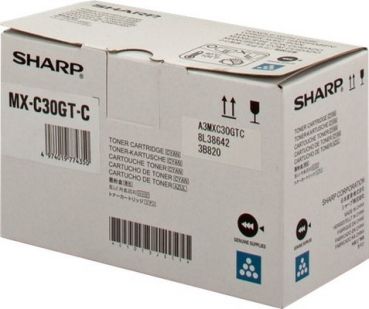 SHARP Toner cyan MX-C30GTC MX-C301W 6000 Seiten