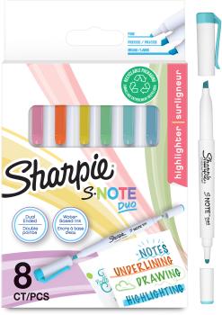 SHARPIE Textmarker S-Note DUO 2182116 8 Stück