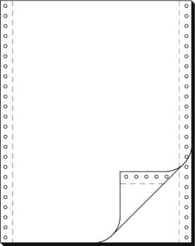 SIGEL Computerpapier blanko 12x240 32242 2-fach,SD,LP 60/57g 1000 Bl.