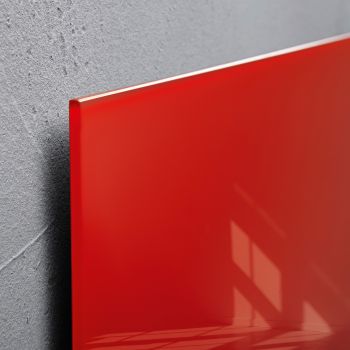 SIGEL Glas-Magnetboard GL122 rot 600x400x15mm