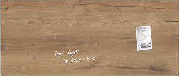 SIGEL Glas-Magnetboard GL247 Natural-Wood 1300x550x15 mm