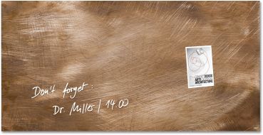 SIGEL Glas-Magnetboard GL267 bronze 910x460x15mm