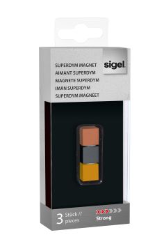 SIGEL SuperDym-Magnete Strong 11mm GL724 titangrau,kupfer,gold 3 Stück