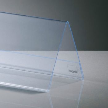 SIGEL Tischsteller Dach 190x60mm TA132 transparent 5 Stück