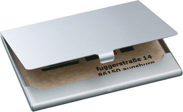 SIGEL Visitenkarten-Etui 63x92mm VZ135 Alu -15 Karten