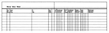 SIMPLEX Postcheckbuch D/F/I A5 18001 assortiert 32 Blatt