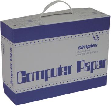 SIMPLEX Computerpapier A4 38003 weiss/orange 1000 Stück