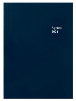 SIMPLEX Geschäftsagenda 2024 40090.24 148x208mm,blau,1T/1S