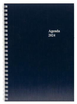 SIMPLEX Wochenagenda 2024 40125.24 148x208mm,blau,1W/2S