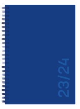 SIMPLEX Colors weekly 17M 23/24 A7 40136S3.24 blau, 1W/1S 8x12.5cm