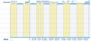 SIMPLEX Planograph 2024/25 40365.24 640x296mm,10Stück