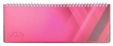 SIMPLEX Querkalender Colors 2024 40657.24 90x105mm,pink,1W/2S