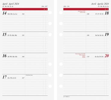 SIMPLEX Wochenkalender Timing 2 2024 66910004.24 93x172mm,1W/2S