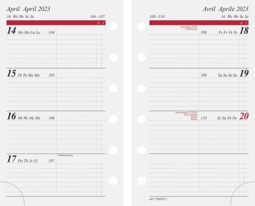 SIMPLEX Wochenkalender Timing 3 2024 67910004.24 76x127mm,1W/2S