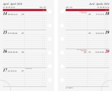 SIMPLEX Wochenkalender Timing 3 2024 67910004.24 76x127mm,1W/2S