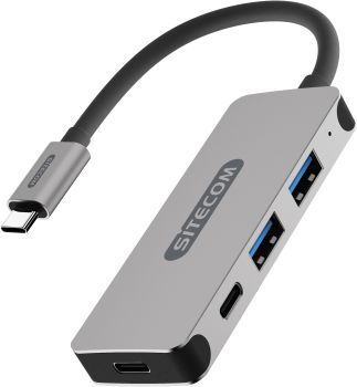 SITECOM USB-C Hub 4 Port CN-384 2x USB 3.1-A + 2x USB-C 5Gbps