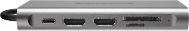 SITECOM USB-C Multi-Port Hub HDMI,VGA CN-390 6x USB-A, LAN, SD,mSD USB-C PD