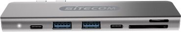 SITECOM USB-C MPA for Apple HDMI,USB-C CN-391 USB-A, SD, mSD USB-C PD 100w