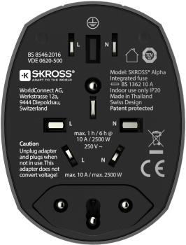 SKROSS World Adapter Premium Series 1.104100 Alpha by SKROSS®