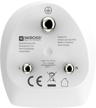 SKROSS Country Travel Adapter Combo 1.500215E World/EU to India