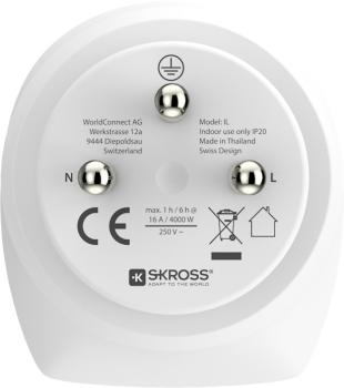 Skross country travel adapter combo 1.500216e world/eu to israel - Skross-1.500216e-7640166320166-03.jpg