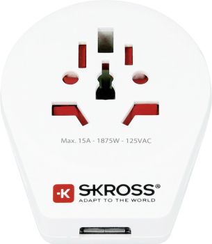 SKROSS Country Travel Adapter 1.500268 World to USA with USB