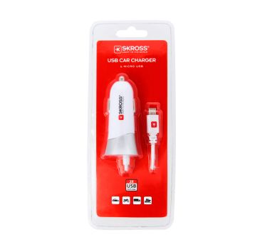 SKROSS USB Car Charger 2.900617 1 Port & Micro-USB