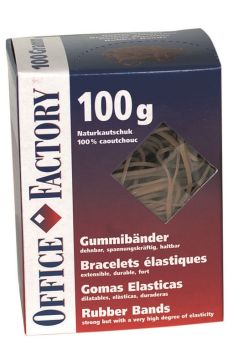 SMART OFFICE Gummibänder 80mmx3mm 601132 Naturkautschuk 100g