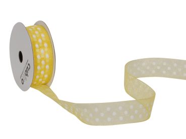 SPYK Band Cubino Dots 1748.1564 15mmx4m gelb-weiss