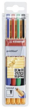 STABILO pointVisco Gelschreiber 0.5mm 1099/4 4 Farben ass.