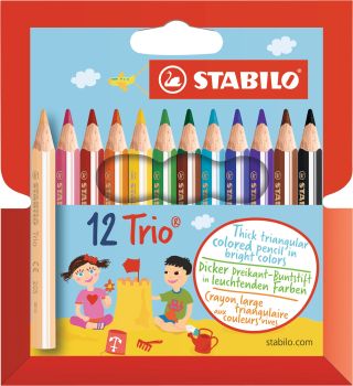 STABILO Trio dick kurz Farbstifte 205/1201 Etui 12 Stück