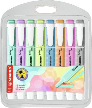 STABILO Swing Cool Leuchtmarker 275/8-08-2 Pastell, Etui 8 Stk.