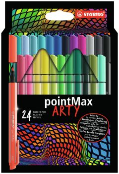 STABILO Fineliner PointMax 0.8mm 488/24-2 24 Farben ass.