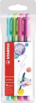 STABILO Fineliner pointMax 0,8mm 488/401 4 Stück