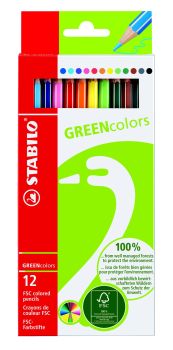 STABILO Farbstifte Greencolors 6019/2121 12 Farben