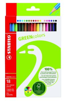 STABILO Farbstifte Greencolors 6019/2181 18 Farben