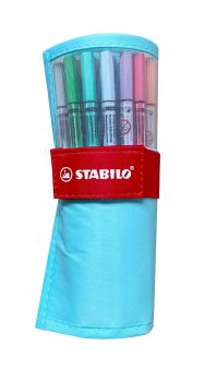 STABILO Rollerset point 68 1.0mm 6825-08-01CH 25 Farben ass. pastellblau