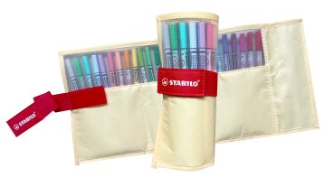 STABILO Rollerset point 68 1.0mm 6825-08-02CH 25 Farben ass. pastellgelb