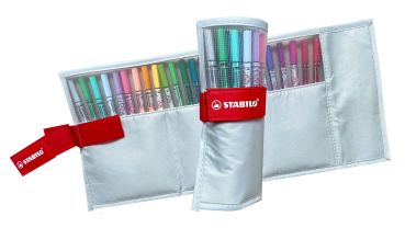 STABILO Rollerset point 68 1.0mm 6825-08-03CH 25 Farben ass. pastellgrau