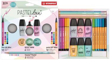 STABILO Set Mini World 77/5-9-5 Pastellove 35-teilig