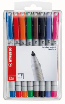 STABILO OHP Pen non-perm. M 853/8 8er Etui