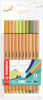 STABILO Feinschreiber Point 88 0.4mm 8810-22-5 10 Farben assortiert