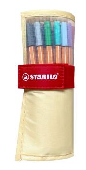 STABILO Rollerset point 88 0.4mm 8825-08-02CH 25 Farben ass. pastellgelb