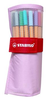 STABILO Rollerset point 88 0.4mm 8825-08-04CH 25 Farben ass. pastellrosa